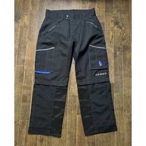 Axo Convertible Pants/Shorts Mens Size 38 (38x32) Motocross Black Mid Rise